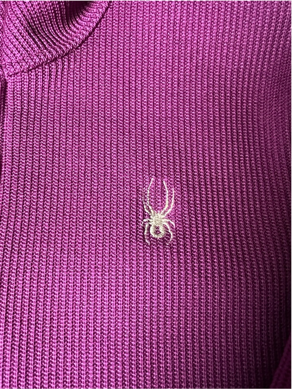 Spyder Purple Valor Half Zip Core Sweater Size XL - Picture 2 of 8